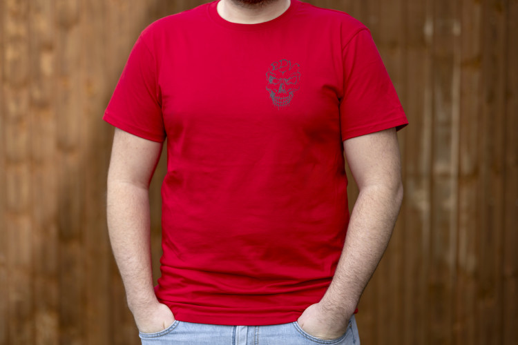 T-Shirt - Rot - Männer - Größe XL