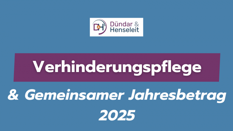 Verhinderungspflege & Gemeinsames Jahresbudget