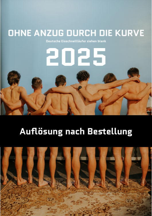 Exklusive Sonderedition mit Signaturen des Eisschnelllauf Kalender „Ohne Anzug durch die Kurve“