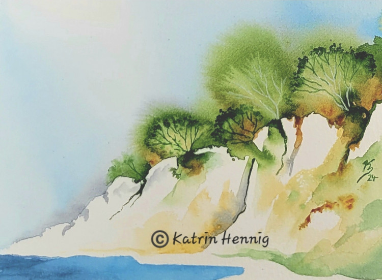 Aquarell-Kurzworkshop "Steilküste" 04.07.25, 18.15 Uhr
