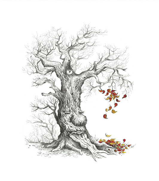Herbstbaum 15x20