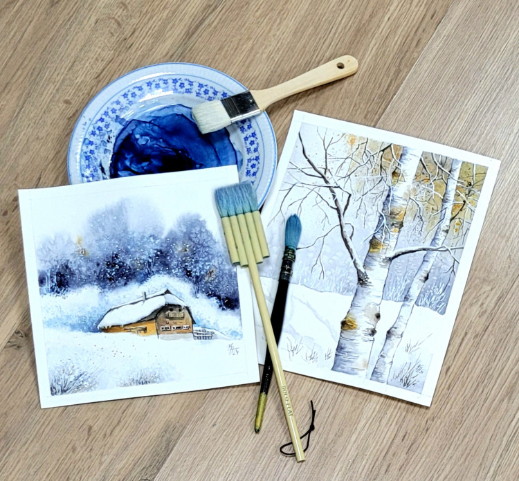 Aquarell-Workshop "Winter" 17.01.2025