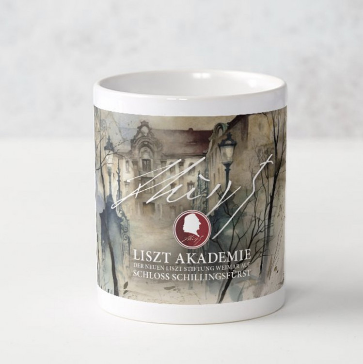 Liszt-Akademie-Kaffeetasse „Schillingsfürst und Franz Liszt”