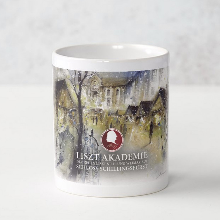 Liszt-Akademie-Kaffeetasse „Weihnachtsmarkt im Schloss“