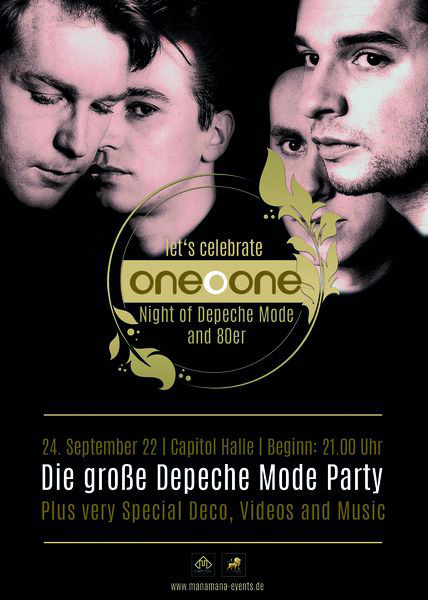 oneOone Depeche Mode & 80er Party - SPECIAL GUEST: NIK PAGE