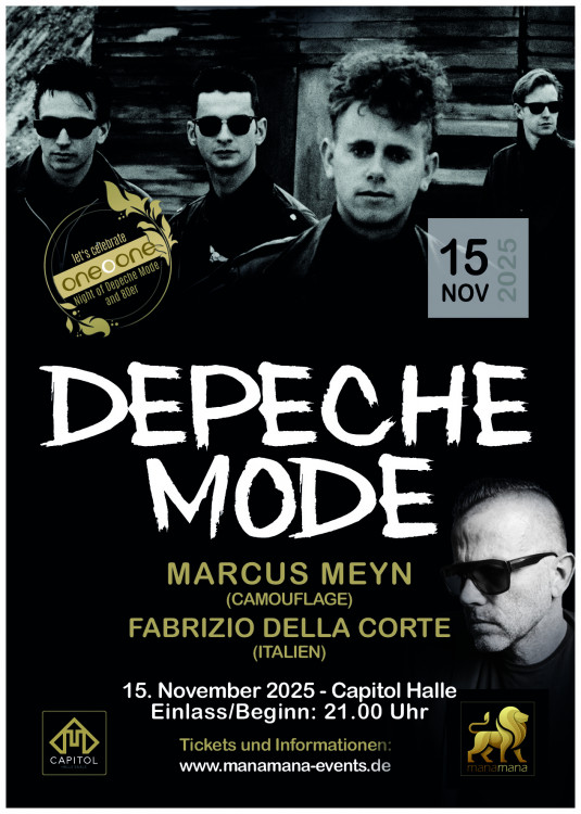 oneOone Depeche Mode & 80er Party - SPECIAL GUEST DJ: Marcus Meyn (Camouflage)