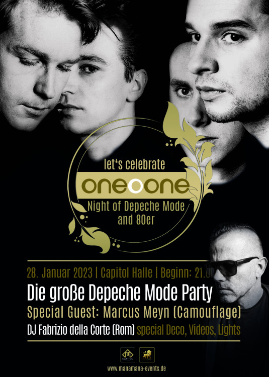 oneOone Depeche Mode & 80er Party - SPECIAL GUEST: MARCUS MEYN (Camouflage)