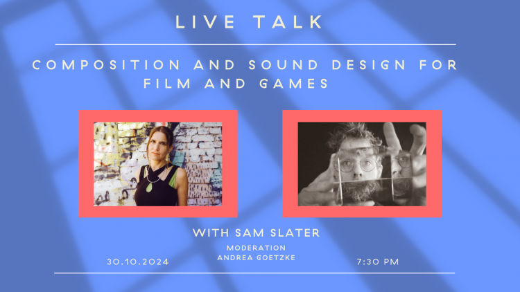 An artist talk with composer, sound designer & producer Sam Slater