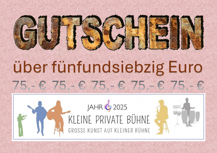 GUTSCHEIN für den "Kleine private Bühne" - Ticketshop