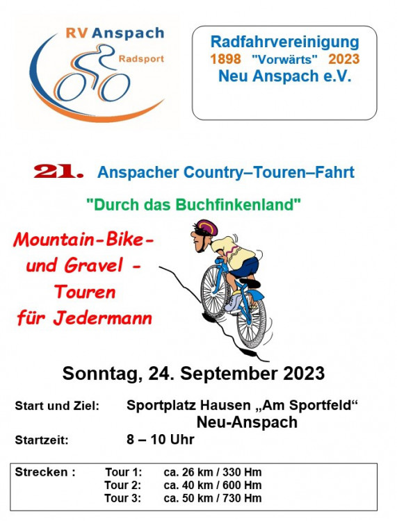21.Anspacher Country-Touren-Fahrt (CTF)