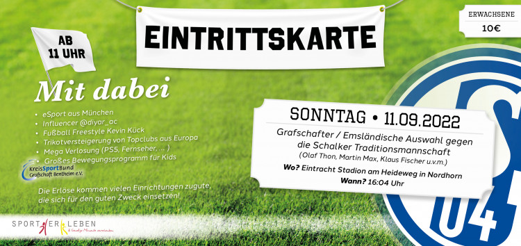 Benefizspiel FC Schalke 04 in Nordhorn 11.09.2022